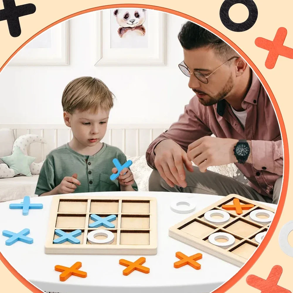 Drewniana gra XO Tic Tac Toe M – Woodworking For Kids recenzja i cena