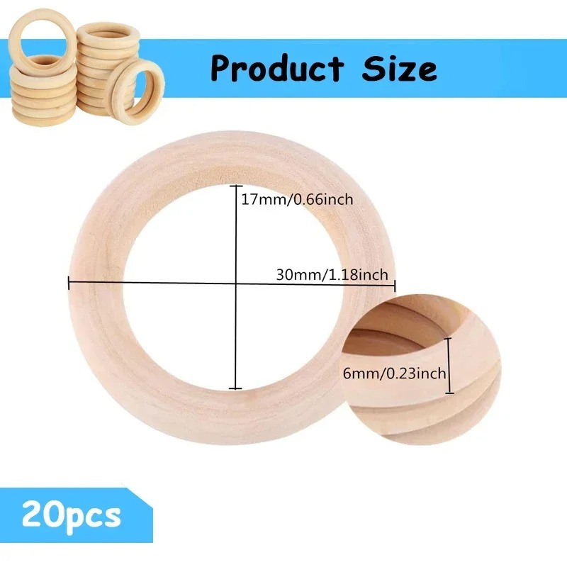 20 szt. 30mm Niewykończone Gła – Woodworking Joint Types recenzja i cena