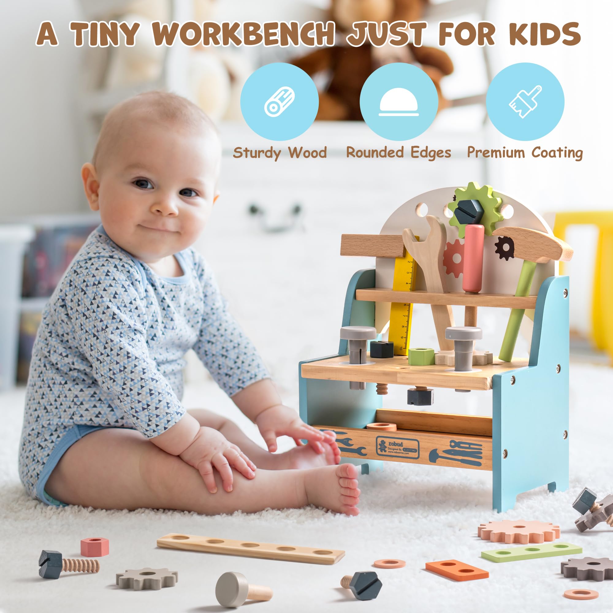 ROBUD Mini Drewniany Zestaw Wa – Woodworking Shop recenzja i cena